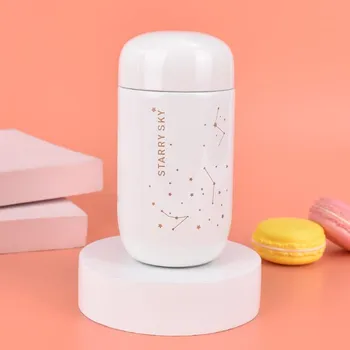 Термос Starry Sky Mini, маленькая емкость, герметичная кофейная кружка, термос из нержавеющей стали 304, 200 мл, термос 200ml чёрный