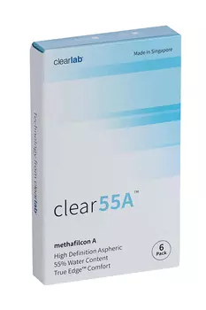 Линзы Clearlab Clear55 А контактные R 8.7 (диоптрия -3,75), 6 шт