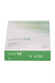 Линзы Clearlab Clear58 контактные R 8.3 (диоптрия -9,5), 6 шт