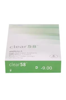 Линзы Clearlab Clear58 контактные R 8.3 (диоптрия -9,0), 6 шт