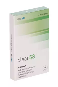 Линзы Clearlab Clear58 контактные R 8.3 (диоптрия -5,25), 6 шт