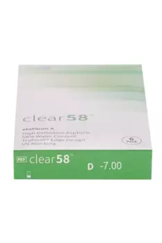 Линзы Clearlab Clear58 контактные R 8.7 (диоптрия -7,0), 6 шт