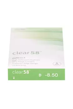 Линзы Clearlab Clear58 контактные R 8.7 (диоптрия -8,5), 6 шт