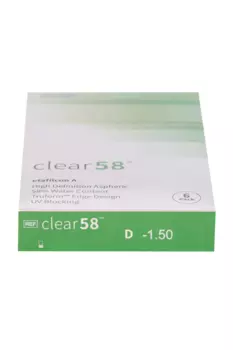 Линзы Clearlab Clear58 контактные R 8.7 (диоптрия -1,50), 6 шт