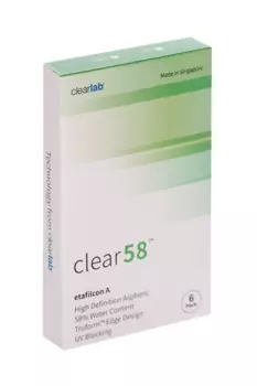 Линзы Clearlab Clear58 контактные R 8.7 (диоптрия -0,75), 6 шт