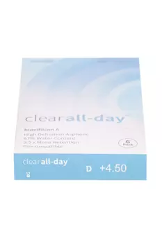 Линзы Clearlab Clear all-day контактные R 8.6 (диоптрия +4,5), 6 шт