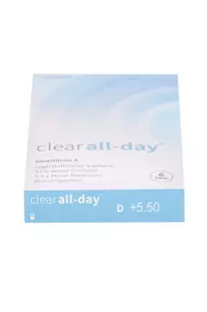 Линзы Clearlab Clear all-day контактные R 8.6 (диоптрия +5,5), 6 шт