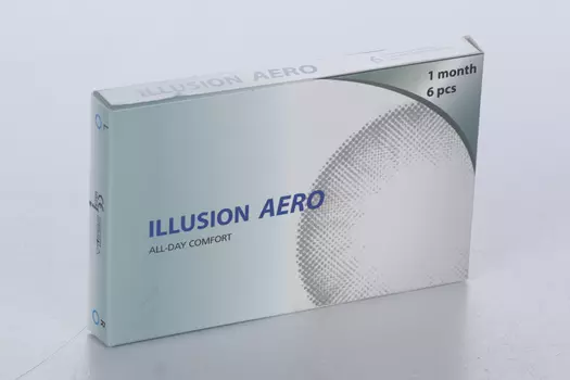 Линзы ILLUSION aero контактные прозрачные 1 месяц -1.25/14.2/8.6/6 шт