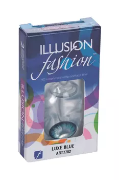 Линзы ILLUSION fashion Luxe blue контактные 1 месяц-2.0/14.5/8.6/2 шт
