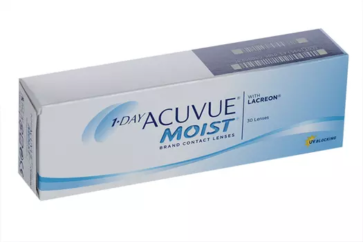 Линзы 1-Day Acuvue Moist R:=8.5 D:=-02,50, 30 шт