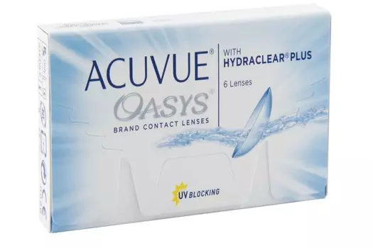 Линзы Acuvue Oasys (1уп=6шт) R:=8.4 D:=-01,75