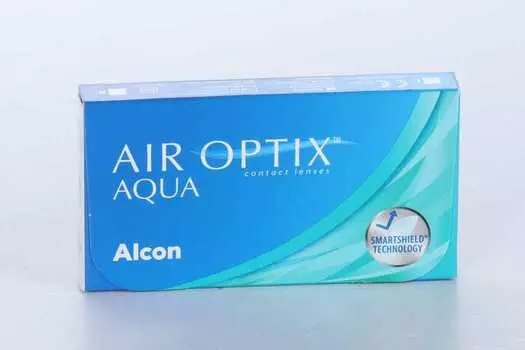 Линзы Air Optix Aqua контактные плановой замены (диоптрия -8,0), 6 шт