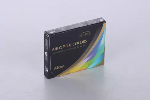 Линзы Alcon Air Optix Colors контакт цвет ежемес (диоптрия -0,00), 2 шт, изумрудный зеленый