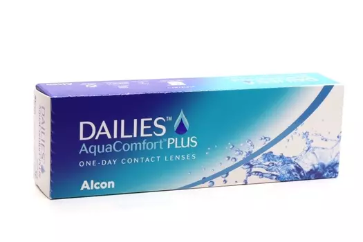 Линзы Alcon Dailies Aqua Comfort Plus контактные однодневные (диоптрия -1,0), 30 шт