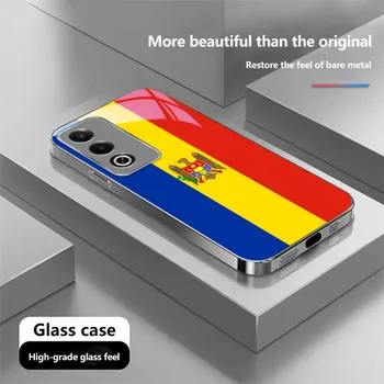 Чехол для телефона N190 с флагом Молдовы и России для iPhone 16 15 Pro Max Samsung S24 S23 A54 A35 S20 Xiaomi Redmi Note 13 12 Pro с покрытием из закаленного стекла for iPhone 6/6S