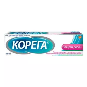 Корега Крем для зубных протезов Защита десен 40 г
