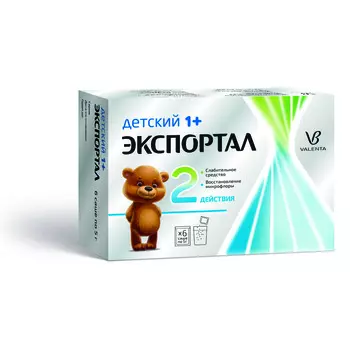 Экспортал порошок для приготовления раствора для приема внутрь для детей саше 5 г 6 шт.