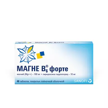 Магне-В6 Форте таблетки покрытые пленочной оболочкой 40 шт.