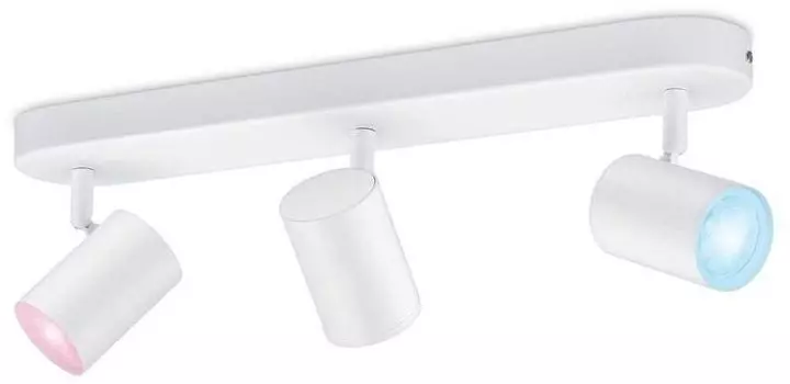 Светильник светодиодный WiZ Imageo 929002658901 настенный/потолочный, 3*5W, 1035lm, RGB, белый корпус