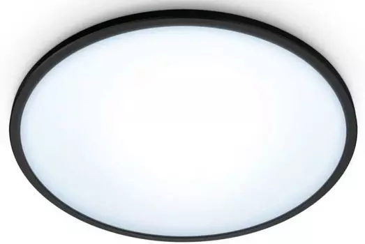Светильник WiZ SuperSlim 929002685201 потолочный, 16W, 1500lm, чёрный