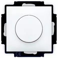 Светорегулятор ABB 6515-0-0842 2CKA006515A0842 BASIC 55 400 Вт, 250В, IP20, поворотно-нажимной, в рамку (белый)