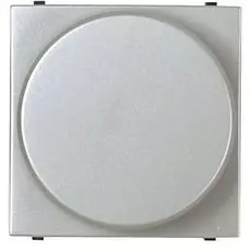 Светорегулятор ABB N2260.2 PL (механизм) электронный поворотный 60-400W, универсальный, 2 модуля (серебро)