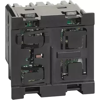Светорегулятор BTicino K4411 LIVING NOW кнопочный, универсальный, для LED-ламп, 100/240В, 2-проводный, 3-400В, (LED 3-75Вт), 2 модуля