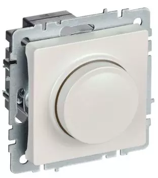 Светорегулятор IEK BR-D20-0600-K36 BRITE поворотно-нажимной 600Вт СС10-1-0-БрЖ Жемчужный