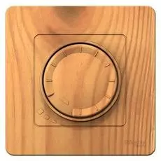Светорегулятор Schneider Electric BLNSS040015 (диммер) поворотно-нажимной 400ВТ Ясень внутр