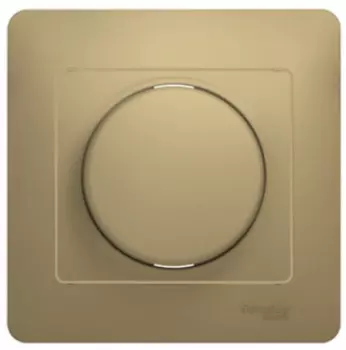 Светорегулятор Schneider Electric GSL000436 Glossa Титан (диммер) универсальный, 600Вт/ВА (в сборе с рамкой)