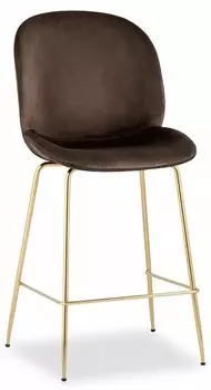 Стул барный Турин Stool Group 8329A VELVET BROWN
