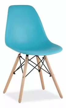 Стул Eames Wood Stool Group 8056PP BLUE