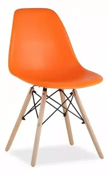 Стул Eames Wood Stool Group 8056PP ORANGE