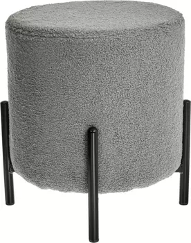 Стул-пуф Otis светло-серый, искусственный мех Bradex Home RF 0661