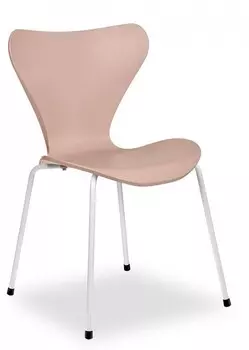 Стул Seven Style пудровый с белыми ножками Bradex Home FR 0820