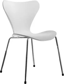 Стул Seven Style белый с хромированными ножками Bradex Home FR 0424