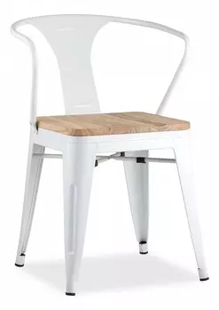 Стул Tolix Arm Wood Stool Group YD-H440AR-W LG-02