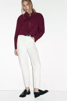 Джинсы mom fit с высокой посадкой
