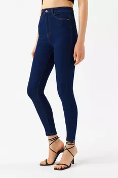Джинсы skinny базовые с высокой посадкой