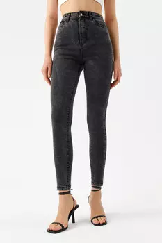 Джинсы skinny базовые с высокой посадкой