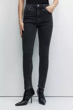 Джинсы skinny облегающие с высокой посадкой