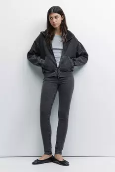 Джинсы skinny облегающие с высокой посадкой