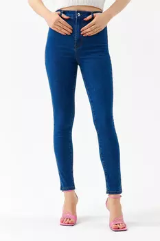 джинсы skinny с высокой посадкой