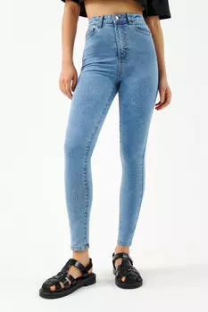 Джинсы skinny с высокой посадкой