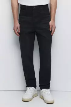 Джинсы tapered зауженные базовые со средней посадкой