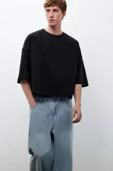 Футболка boxy fit укороченная