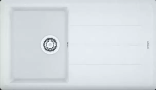 Мойка для кухни «Franke» Basis BFG 611-86 86/50 114.0370.205 искусственный камень белый