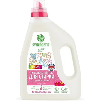 SYNERGETIC Гель для стирки цветного белья Color концентрат 1500