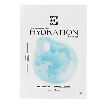 ENTREDERMA Увлажняющая тканевая маска HYDRATION с гиалуроновой кислотой, бетаином и аргинином 1.0