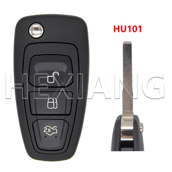 DR 2/3 Кнопка HU101/F021 Чехол для автомобильного ключа с лезвием для Ford Ranger Galaxy Mondeo C-Max S-Max Focus Transit Tourneo Custom MK3 MK4